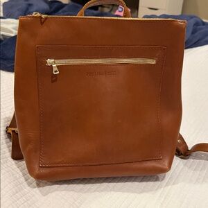 Portland Leather Backpack in Honey
